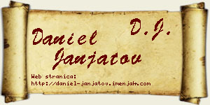 Daniel Janjatov vizit kartica